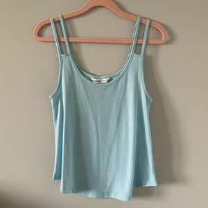 Bluenotes Double Strap Tank Top - Pastel Blue